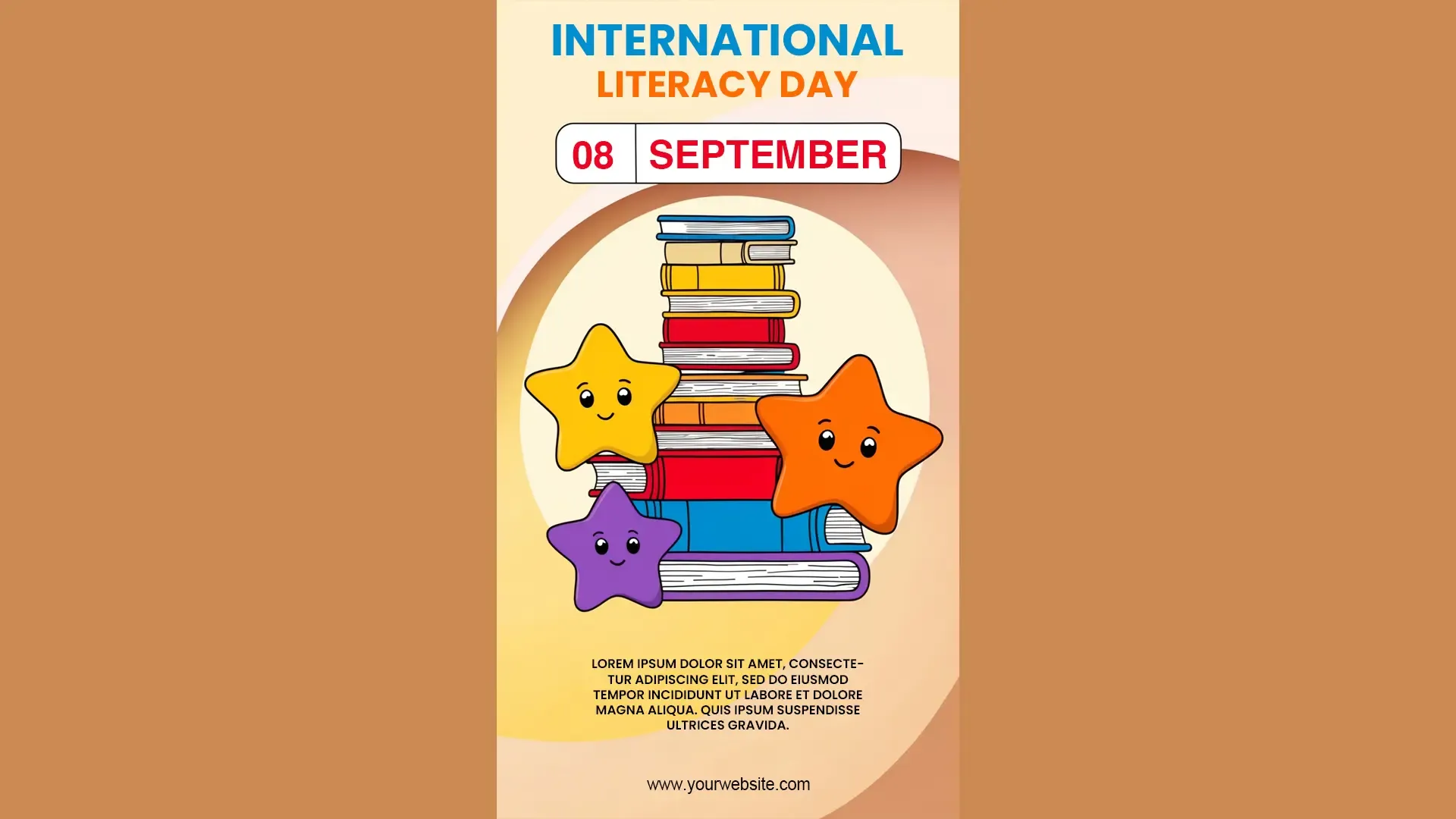 International Literacy Day with Playful Books PSD Instagram Story